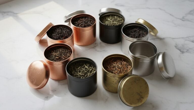 tea tins preserving freshness