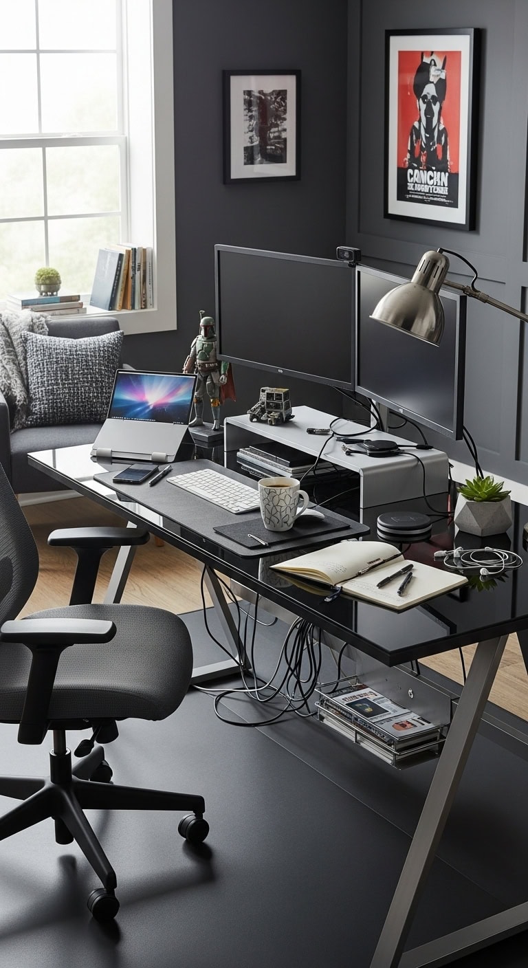 tech integrated modern workspace design