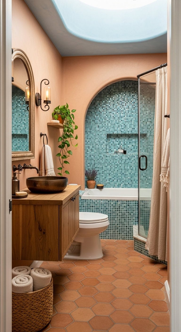 terracotta and mosaic retreat