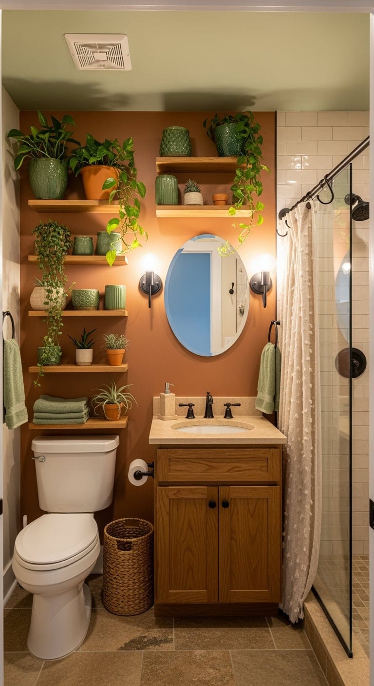 terracotta and moss green sanctuary