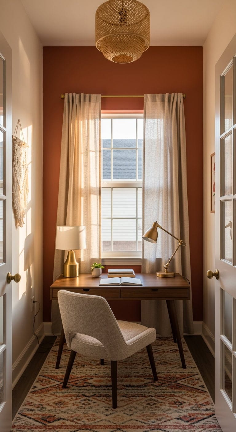 terracotta boho low desk