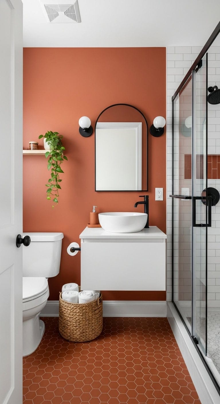 terracotta warmth clean contrast