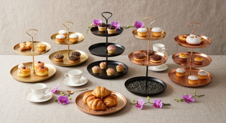 tiered elegant space saving trays