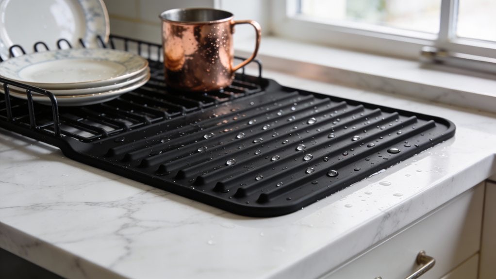 top rated dish rack mats