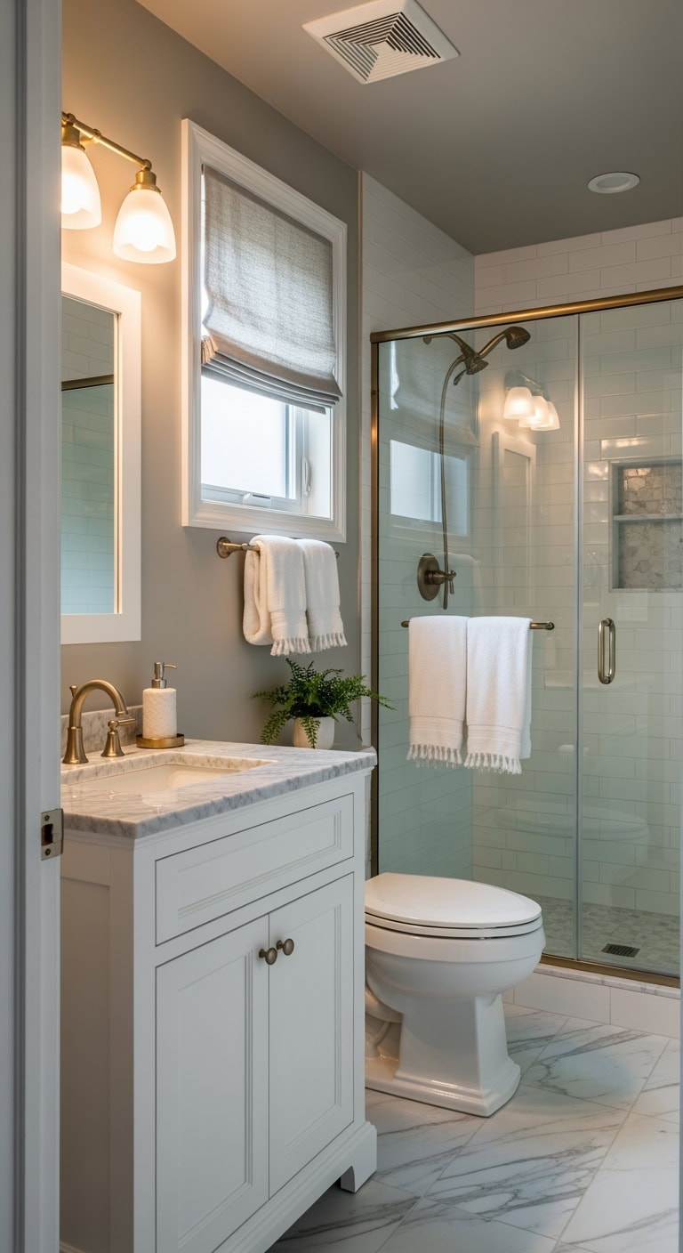 transitional greige carrara gold