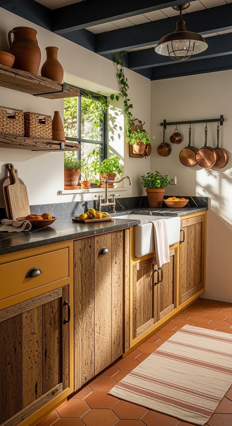 tuscan inspired amber charcoal retreat