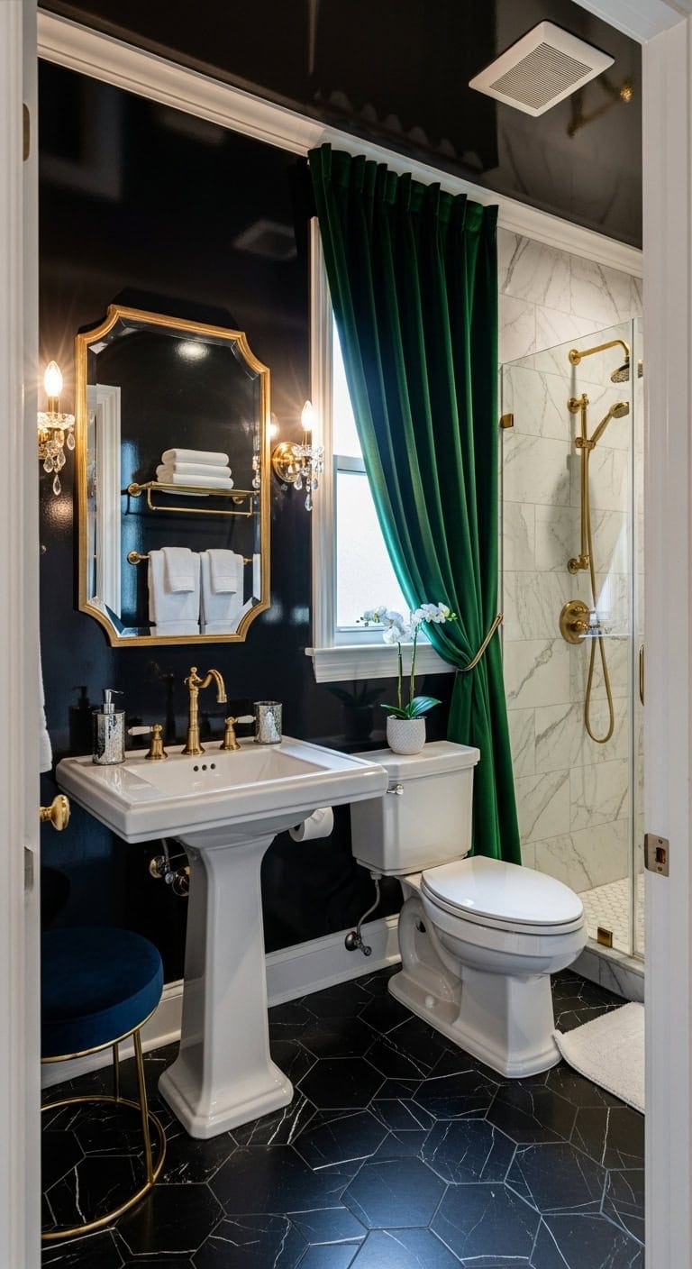 velvet drama in small spaces