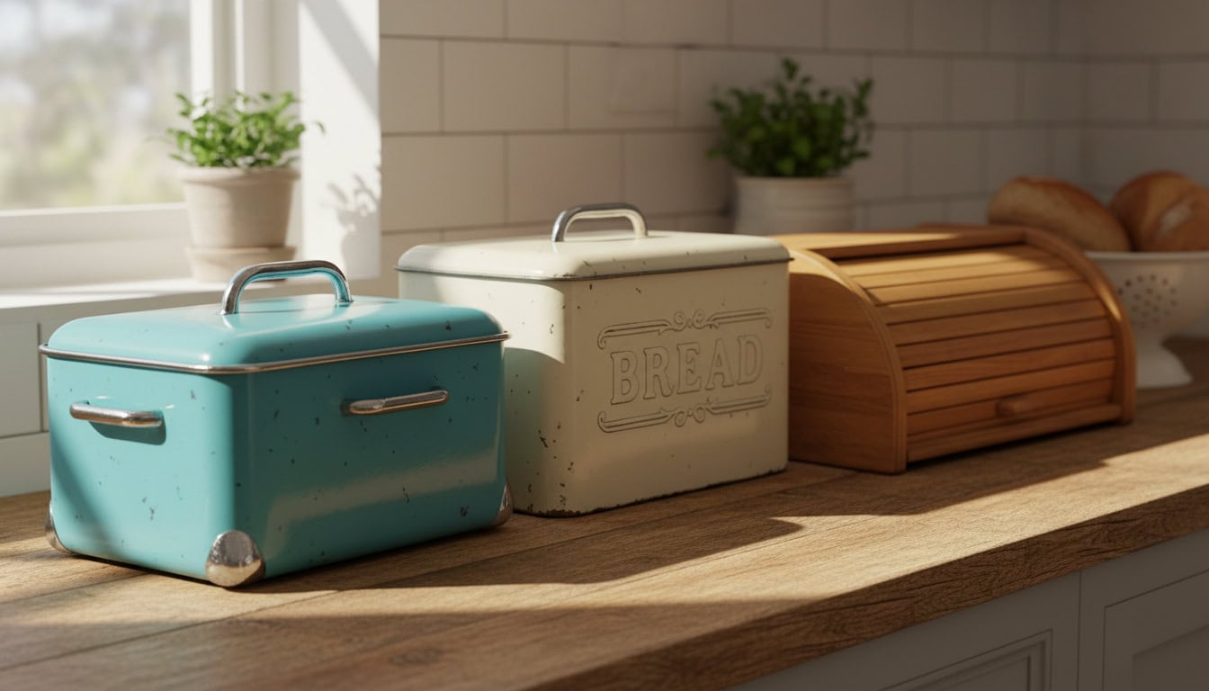 vintage bread box selection