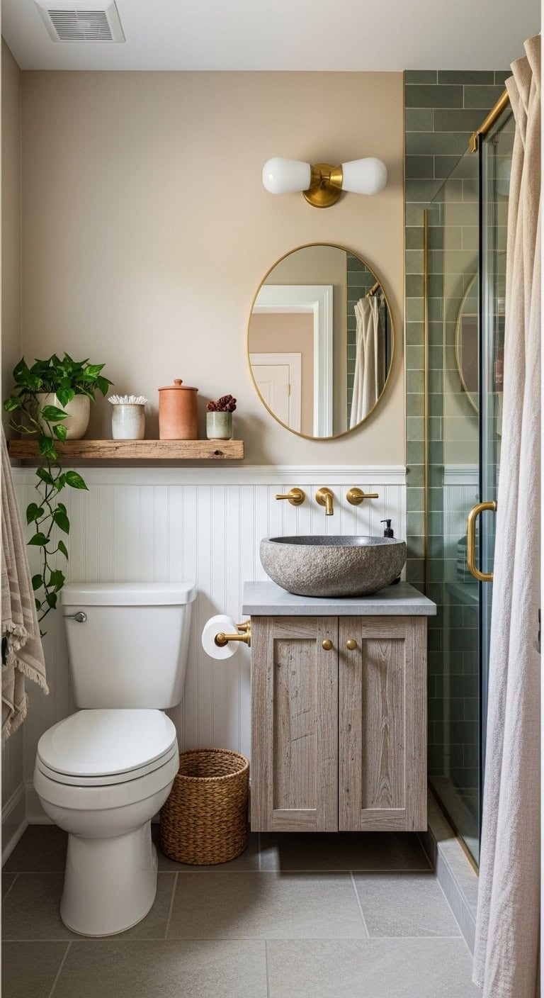 vintage ceramics maximize small spaces