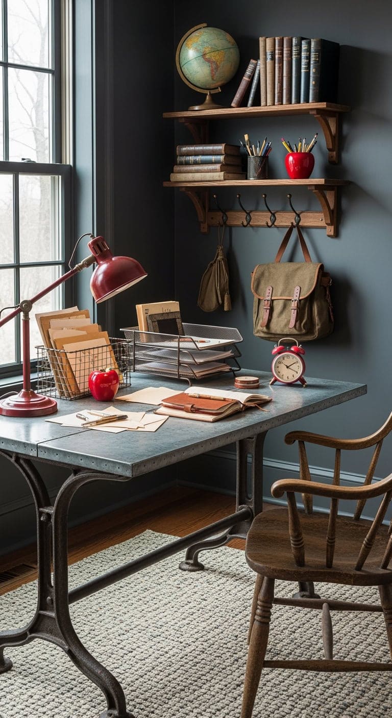 vintage schoolhouse chalkboard corner