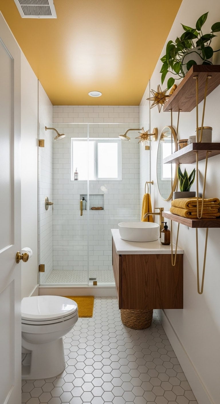 warm brass walnut elegance