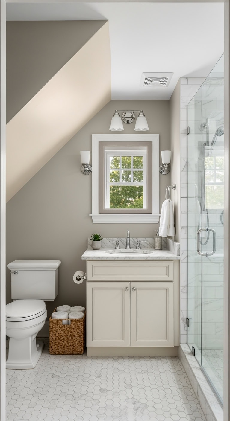 warm gray carrara transitional retreat