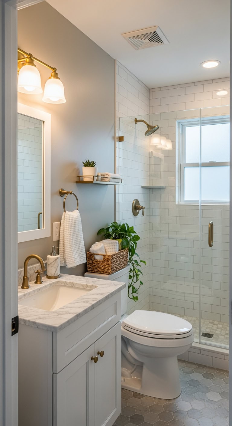 warm greige crisp marble elegance