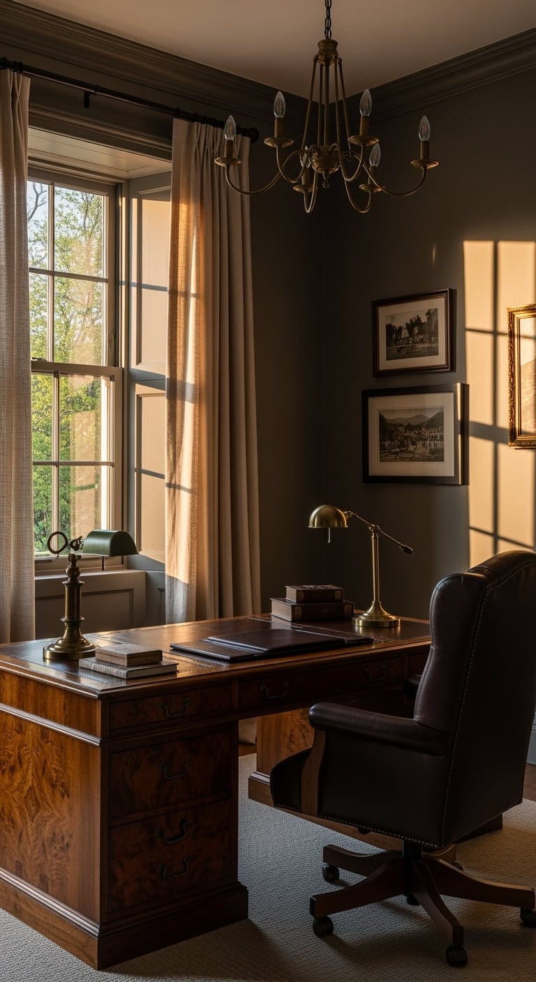 whiskey brown burled walnut