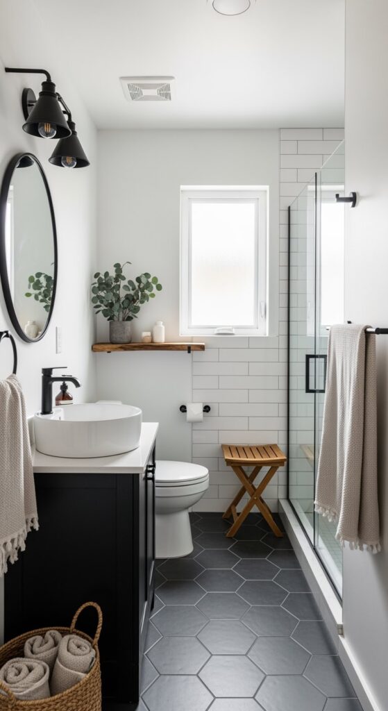 23 Cozy Small Bathroom Designs