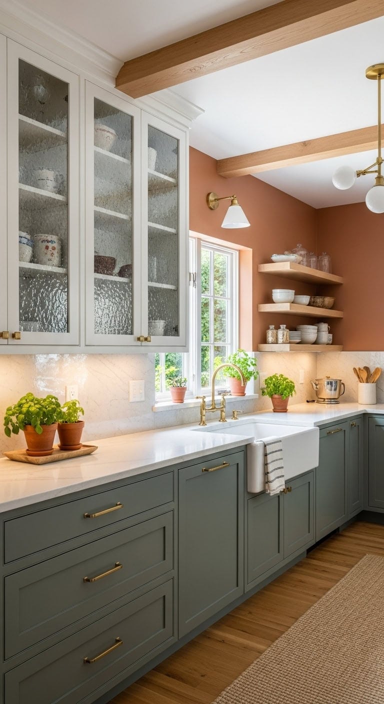 airy collected visually expanded kitchen aesthetic