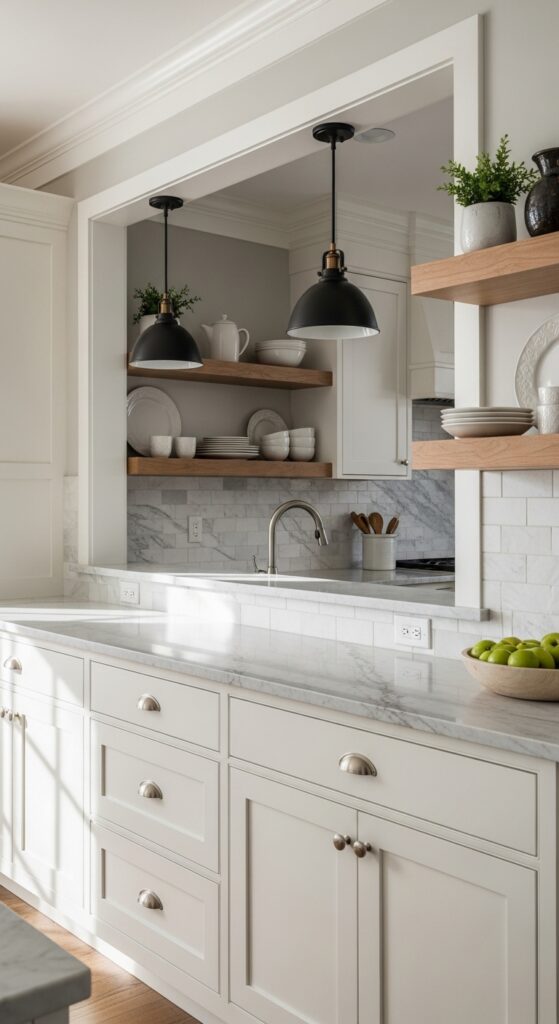 16 Half Open Kitchen Ideas That Balance Privacy and Flow