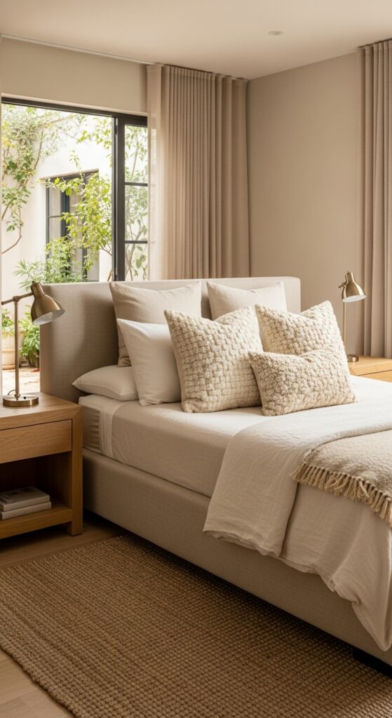 23 Beige Bedframe Bedroom Ideas to Anchor Your Neutral Space