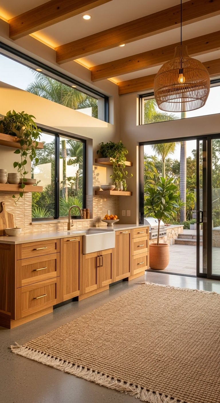blurring indoor outdoor open concept