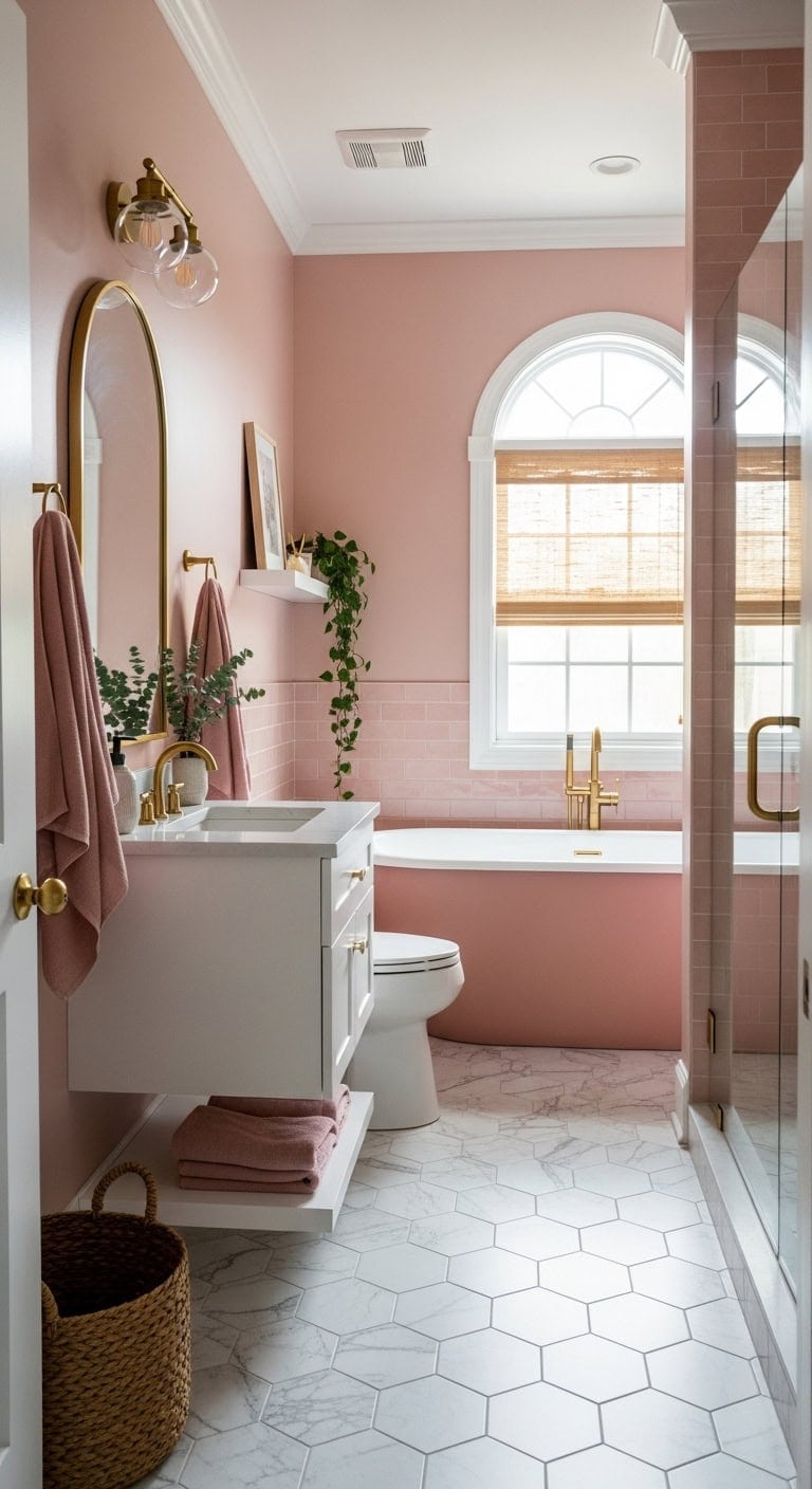 blush oasis of sophisticated tranquility