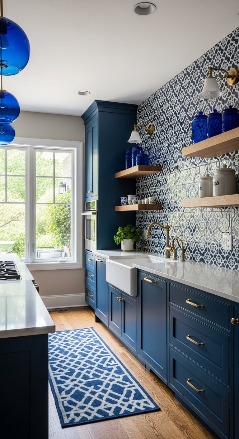 bold backsplash dramatic focal point