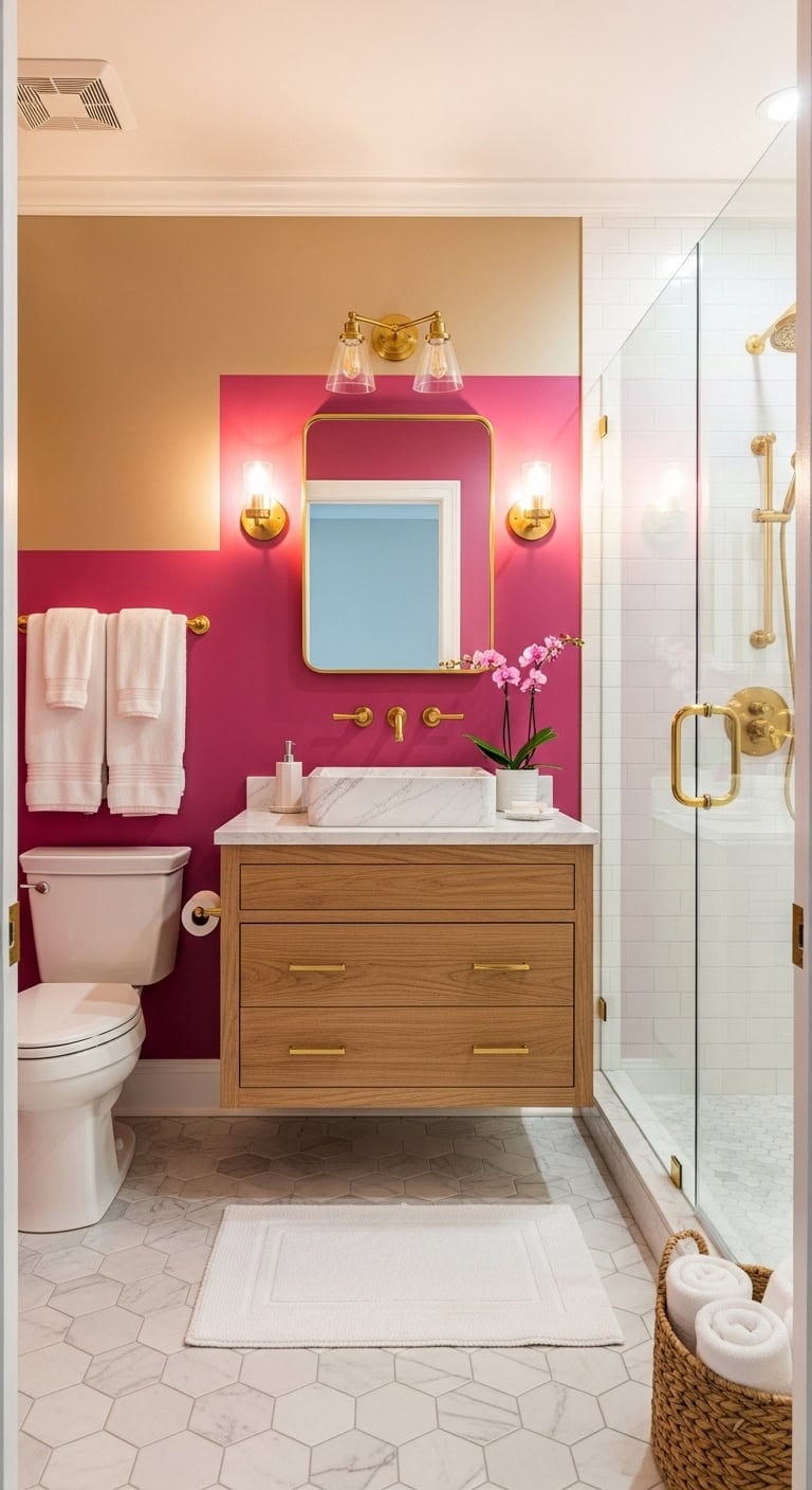 bold fuchsia feminine glamorous escape