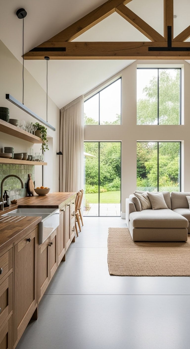 bright airy warm inviting