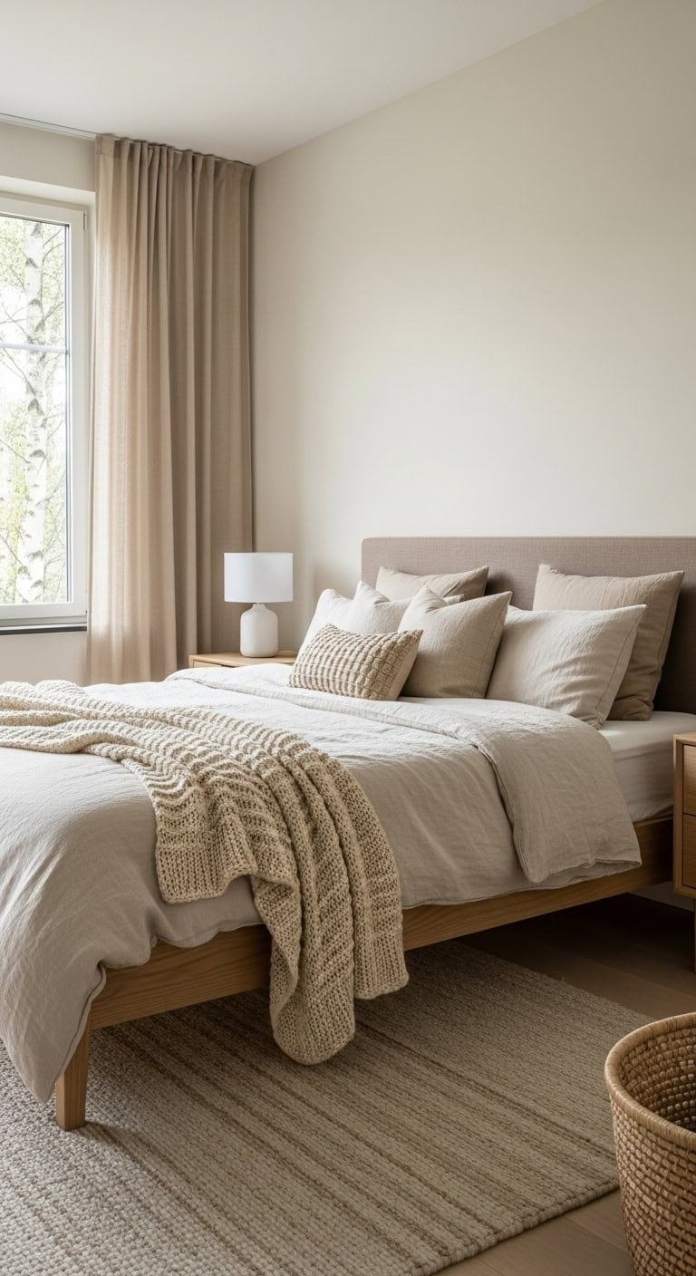 calm cozy airy uncluttered