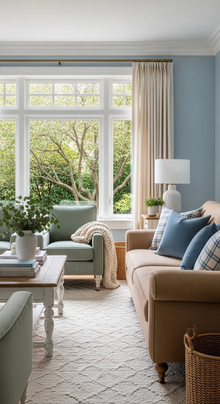 calming baby blue crisp white tranquility