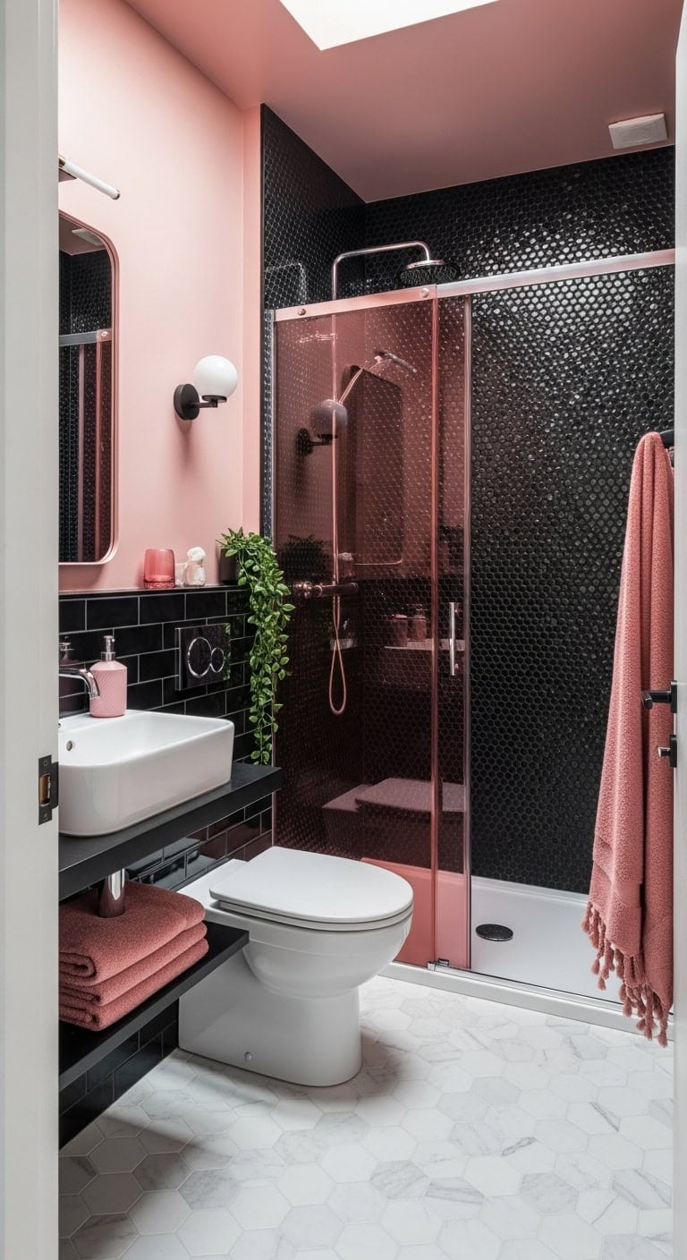 classic black and pink