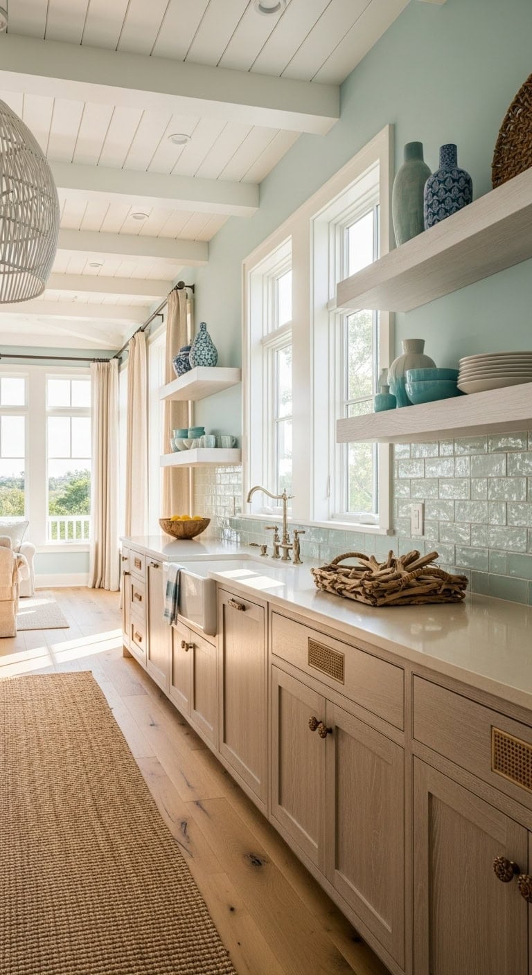 coastal airy sun drenched relaxed