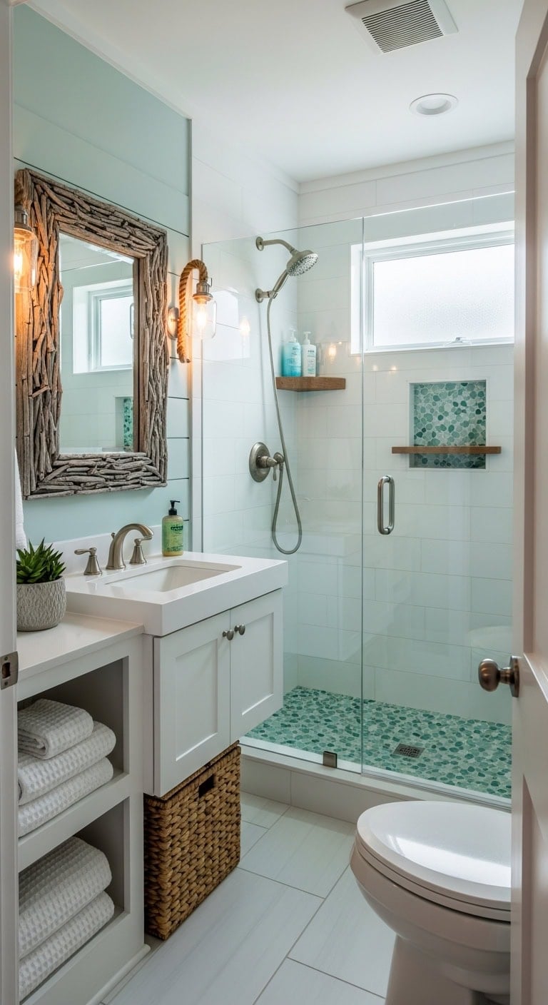 coastal chic petite transformative serene shower