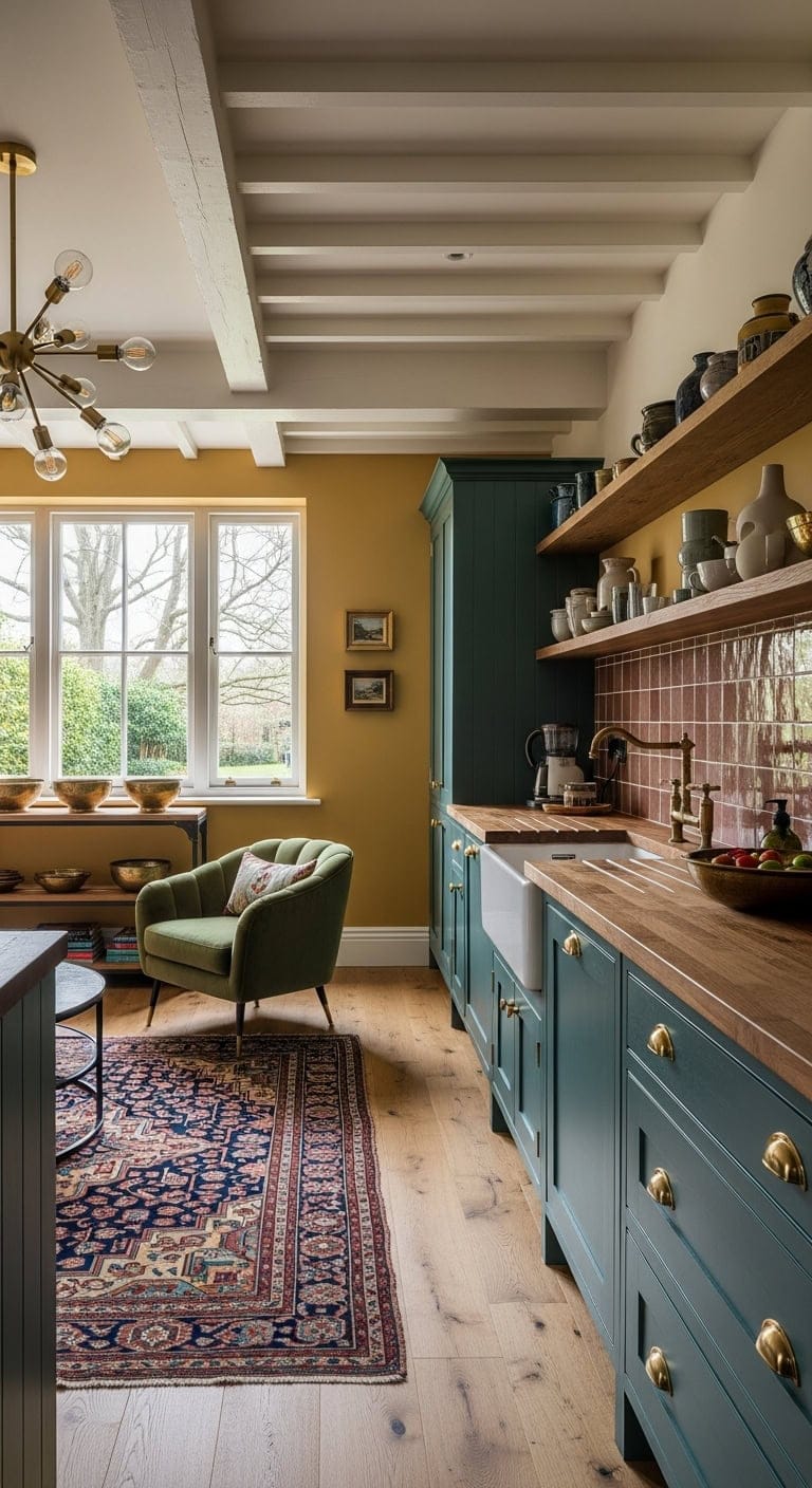 collected harmonious eclectic warm