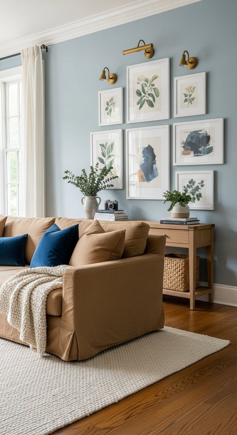 collected museum quality gallery wall backdrop