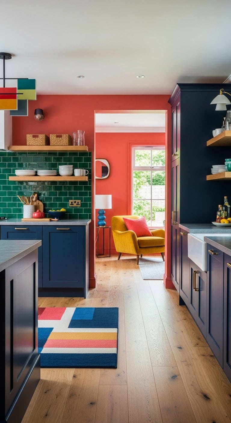 color blocking visual distinction