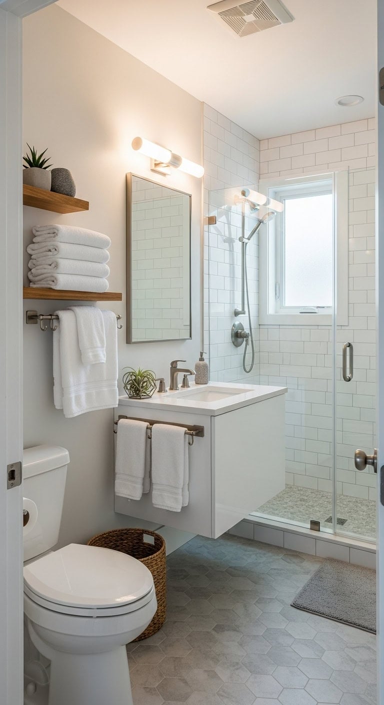 compact bathroom storage solutions enhanced