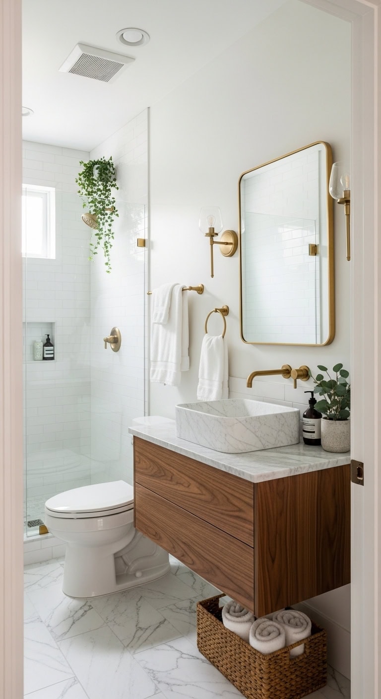 compact luxury with marble elegance