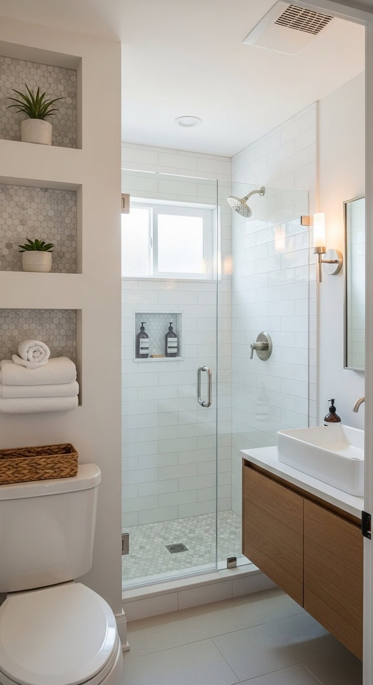 compact recessed customized streamlined