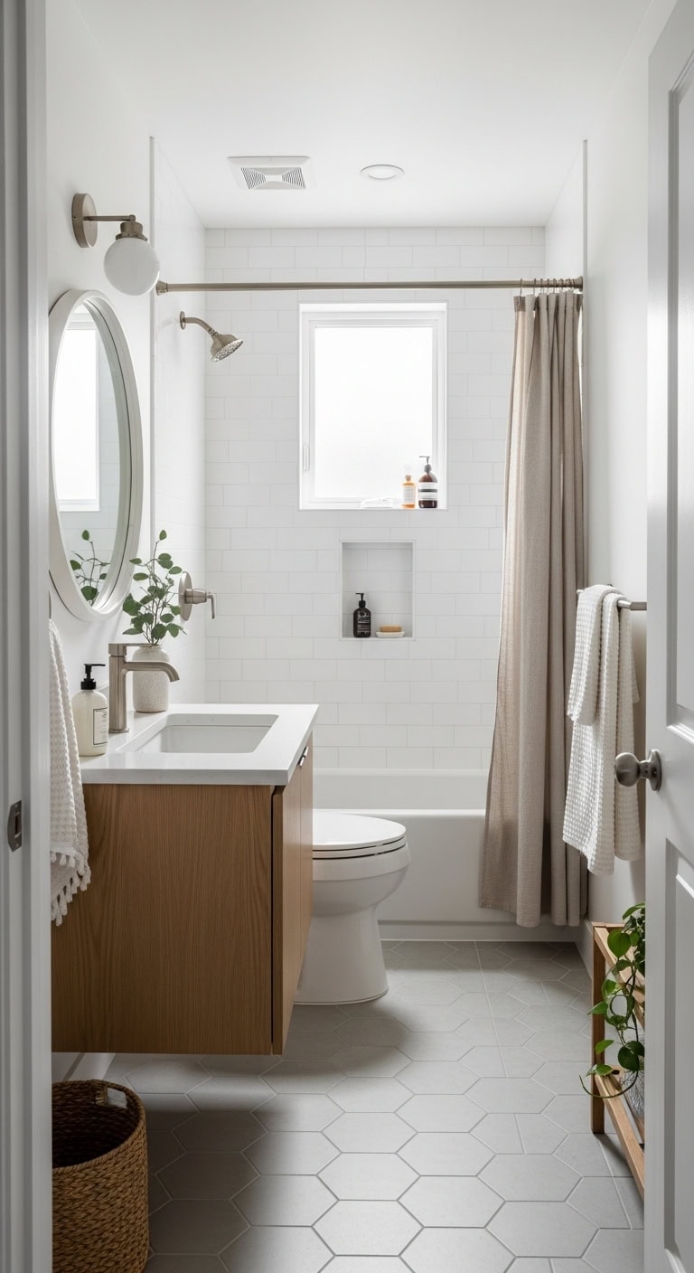 compact recessed scandinavian minimalist