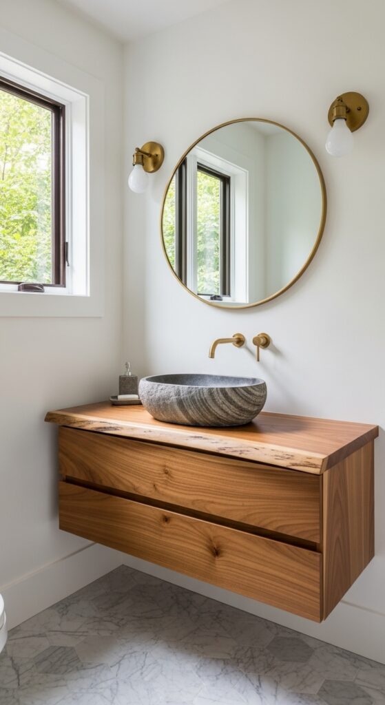 23 Small Half Bathroom Ideas That Pack in Style and Function