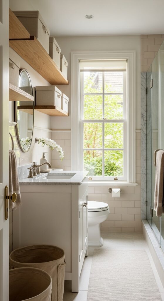 20 Small Bathroom Storage Ideas to Hide Everything in Plain Sight