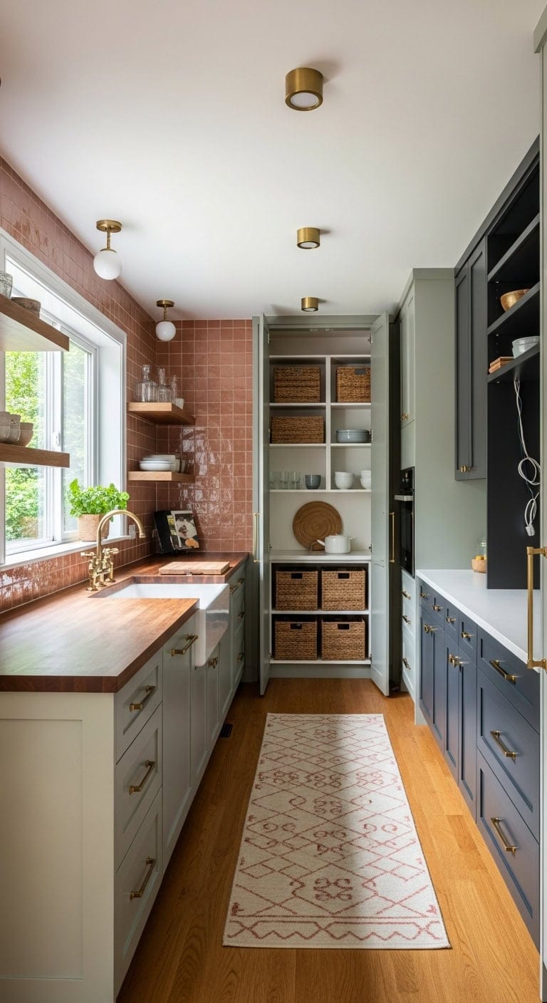 concealed storage hides clutter elegantly