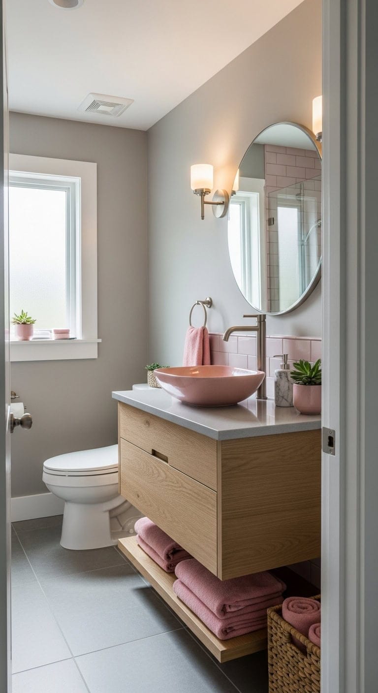 contemporary pink vessel elegance