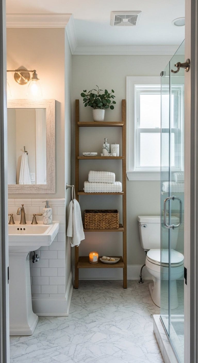 cozy bathroom storage transformation ideas