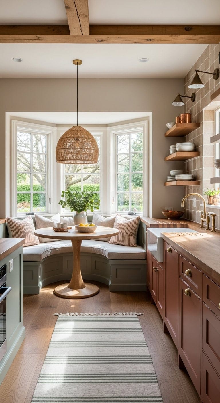 cozy bright inviting breakfast nook