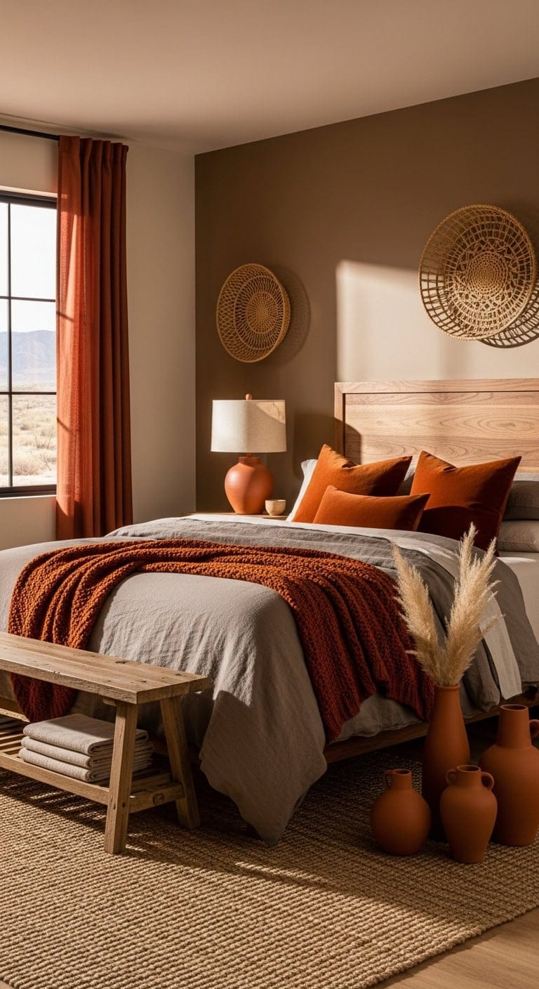 cozy desert retreat warm earth tones
