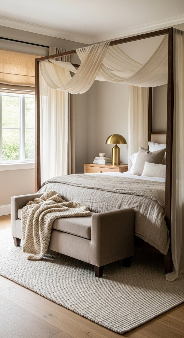 cozy elegant romantic bedroom retreat