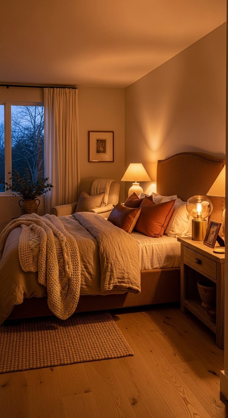 cozy inviting layered collected bedroom