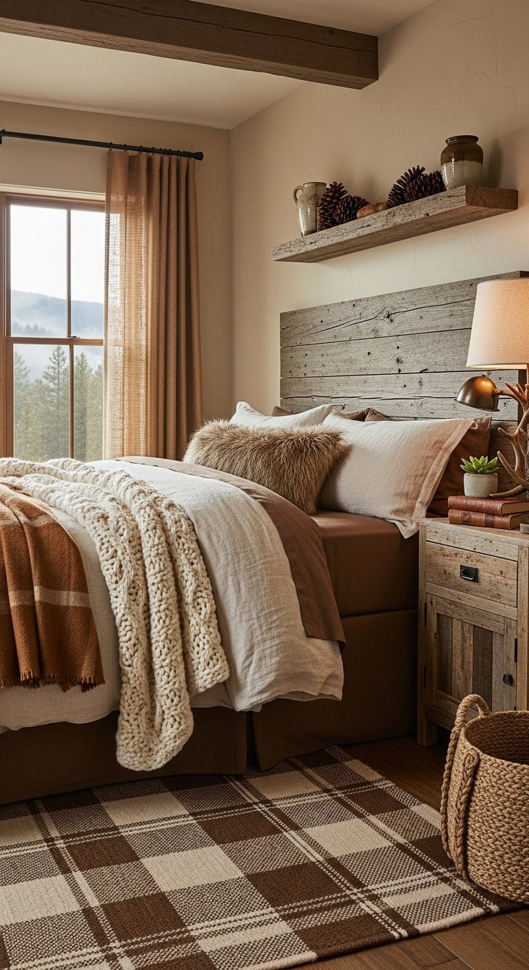 cozy layered cabin inspired tranquil retreat