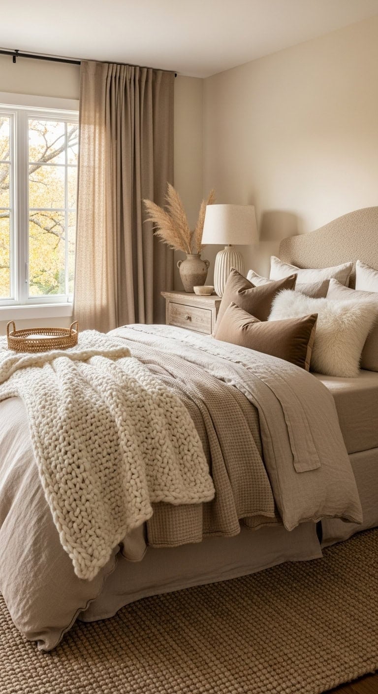 cozy layered textured collected